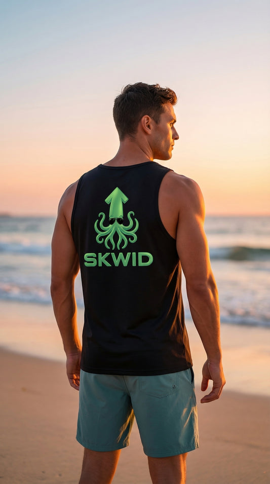 Mens Tank - SKWID Sunnies - Seaweed