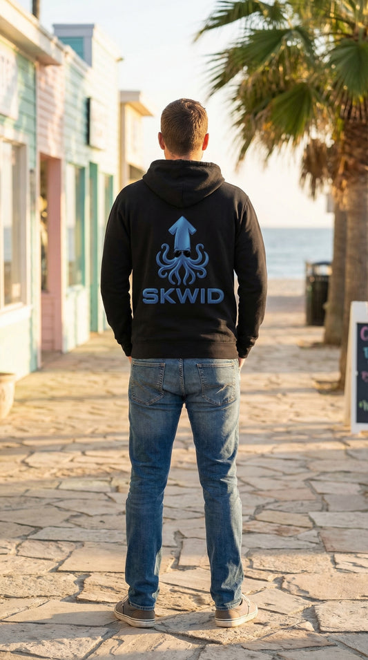 Stencil Hoody - SKWID Sunnies - Ocean
