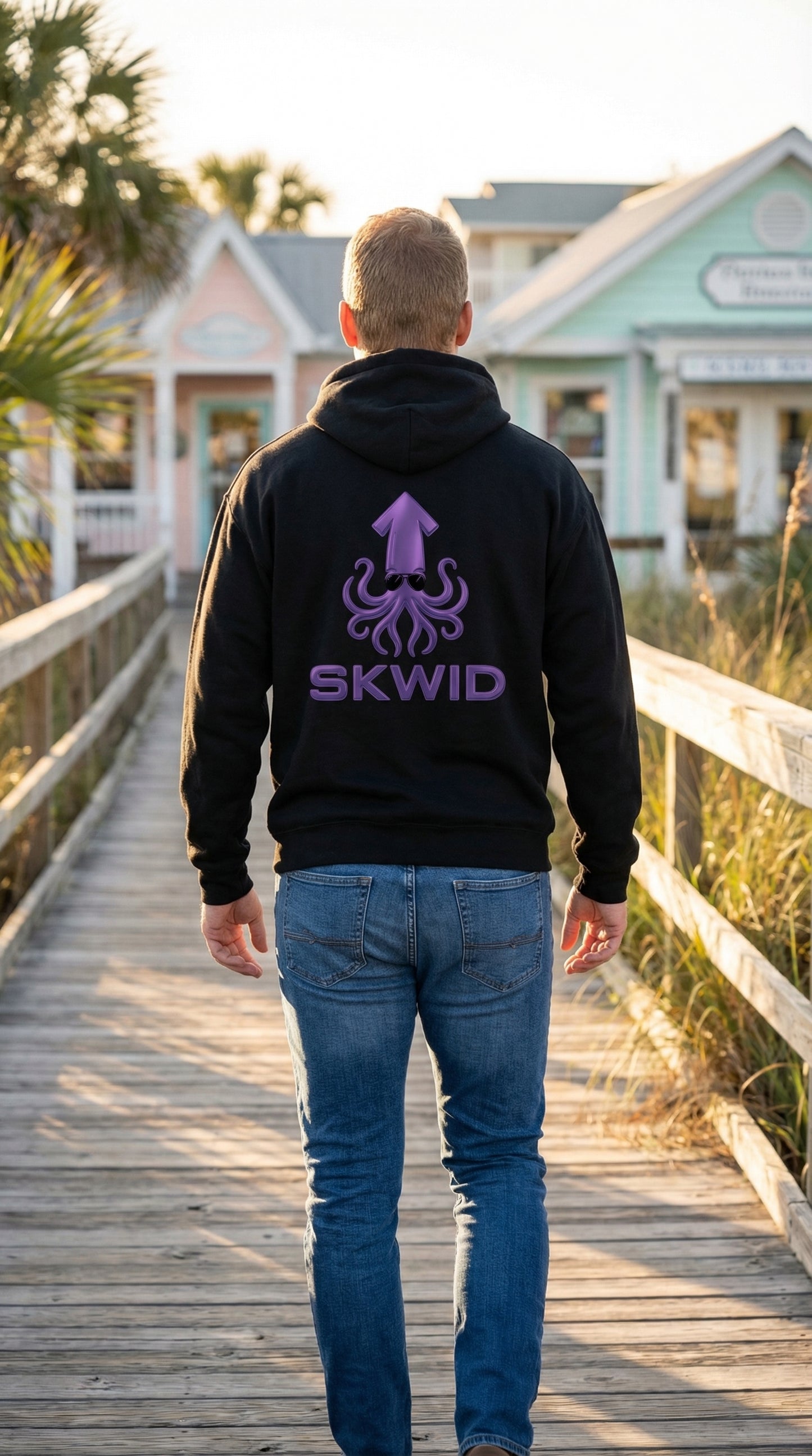 Stencil Hoody - SKWID Sunnies - Grape