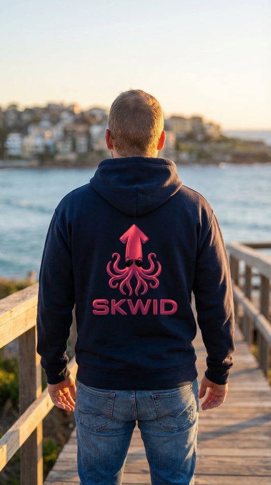 Stencil Hoody - SKWID Sunnies - Cherry