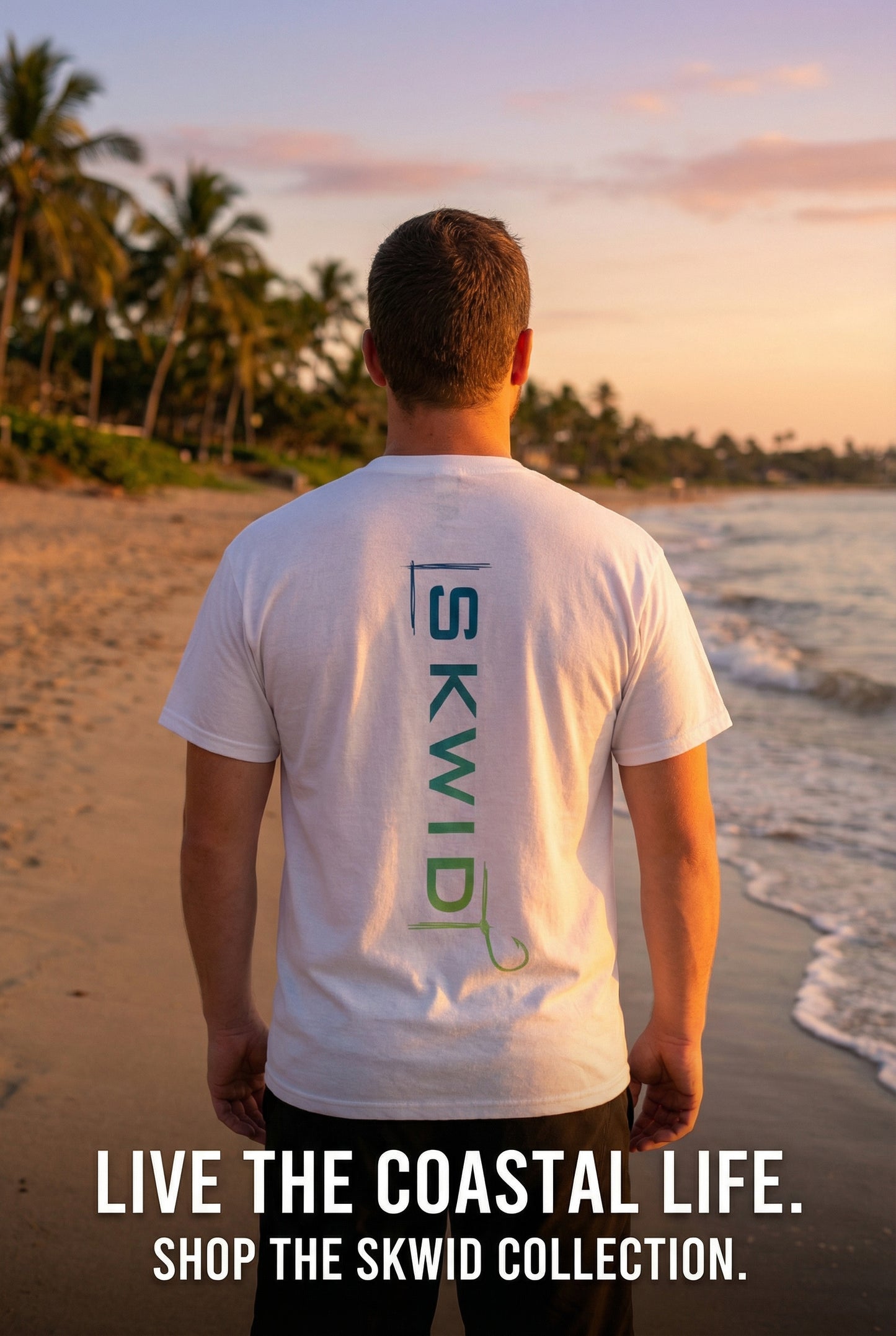 Hooked On SKWID Shirt - White