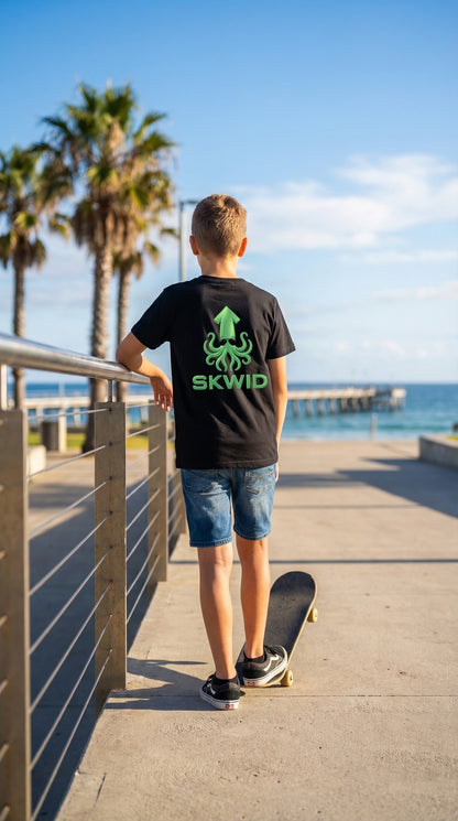 Youth Tee - SKWID Sunnies - Seaweed