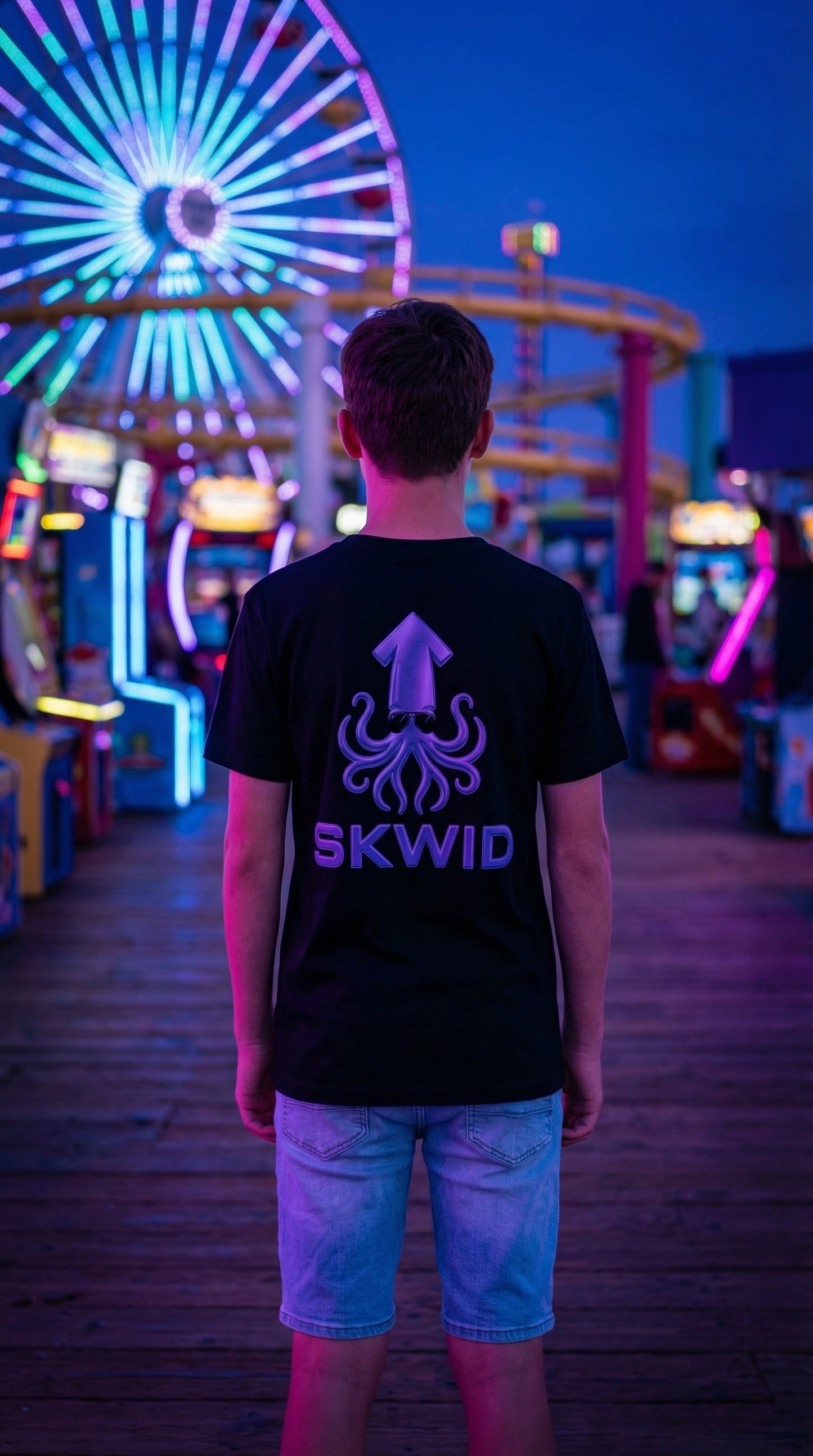 Youth Tee - SKWID Sunnies - Grape